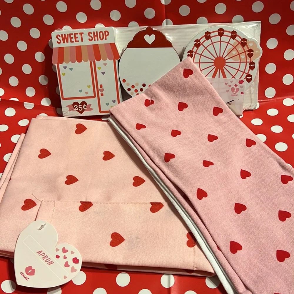 New Target Valentine’s Day Set: Gnome Towels, Heart Apron, Dry Erase Mini Signs